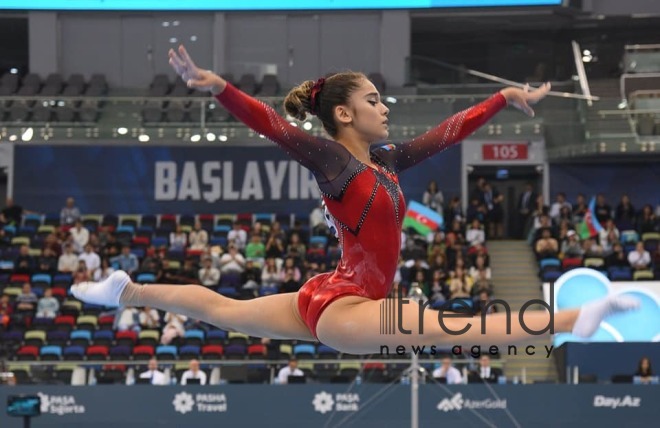В Баку стартовал соревнований Кубка мира FIG по спортивной гимнастике Азербайджан Баку 12 март 2023
